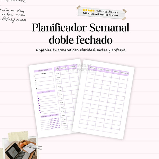 Agenda Morada Semanal | 2026