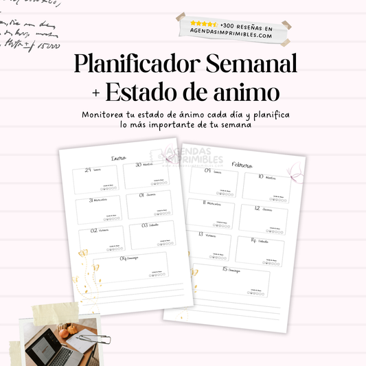 Agenda Mi periodo Semanal| 2026