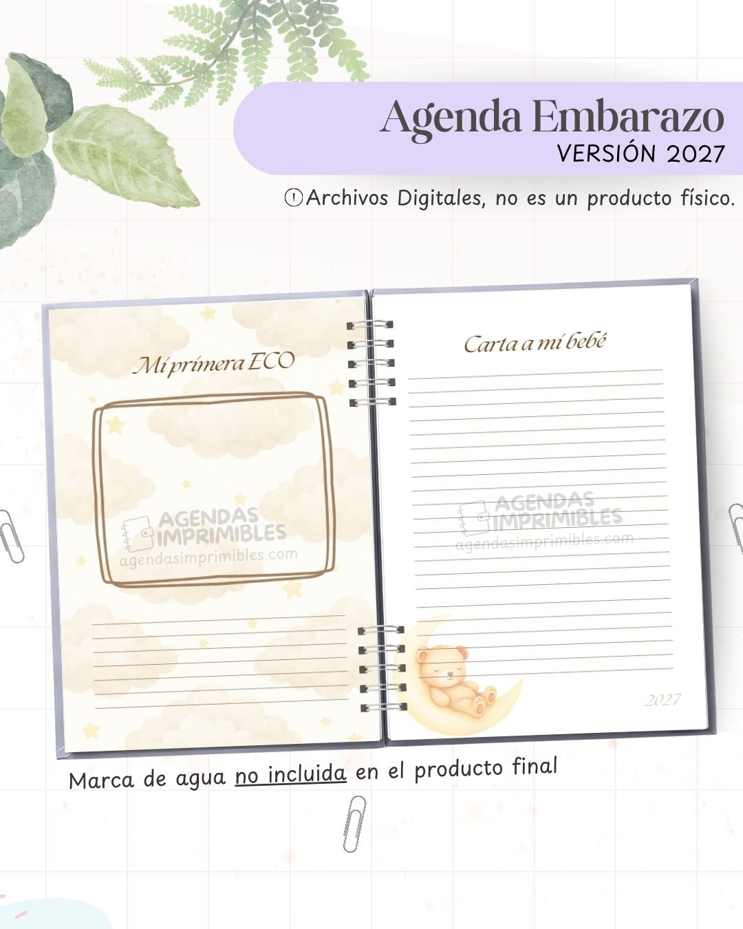 Agenda Embarazo 2027 - Mensual - imagen 2
