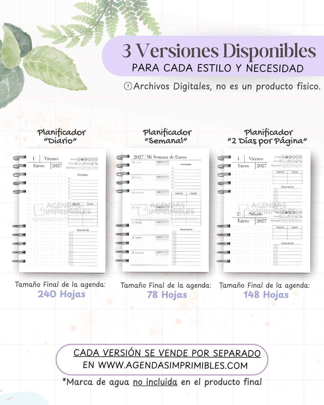 Agenda Ejecutiva 2027 - Archivo Imprimible - imagen 2
