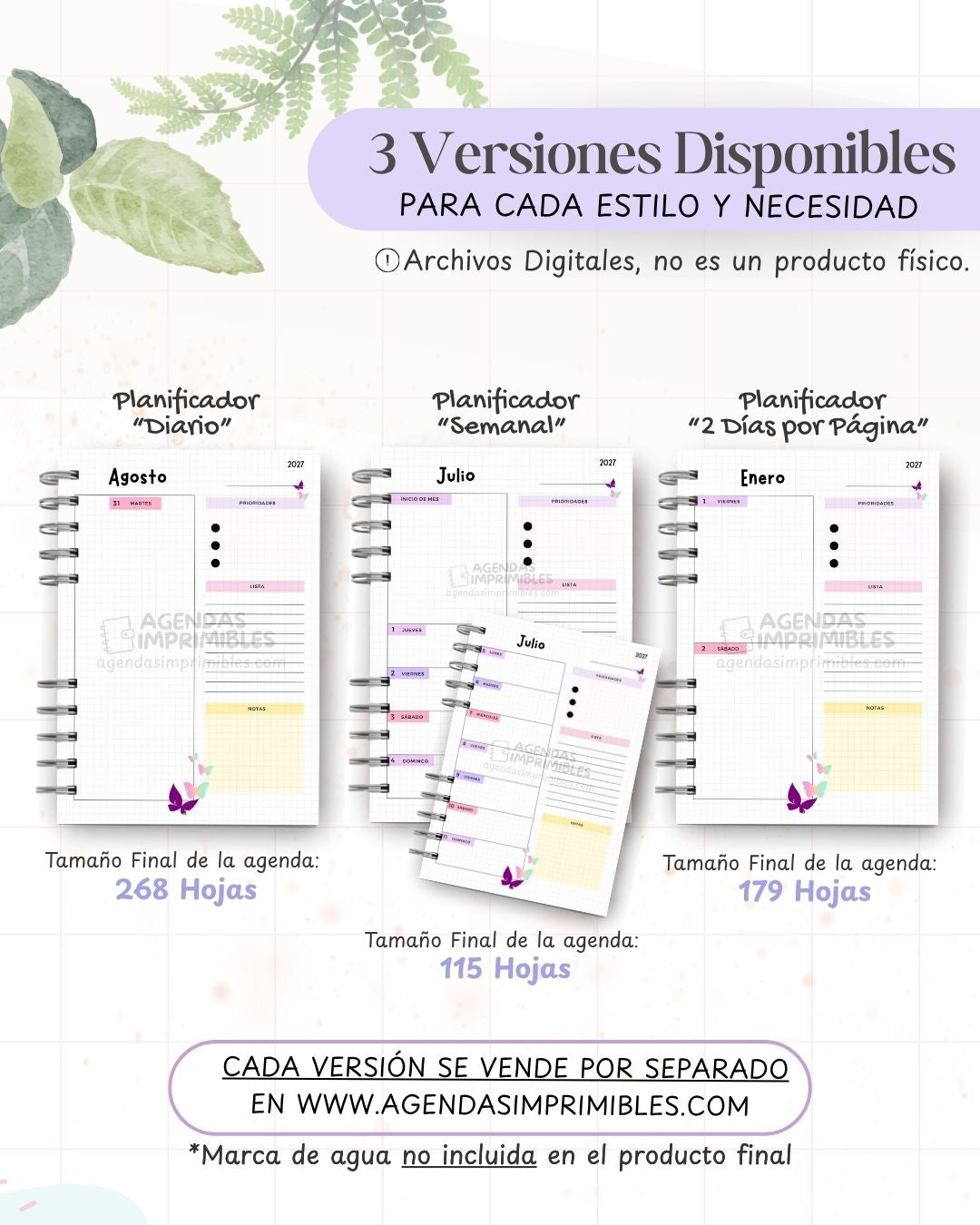 Agenda Docente 2027 - Archivo Imprimible - imagen 2