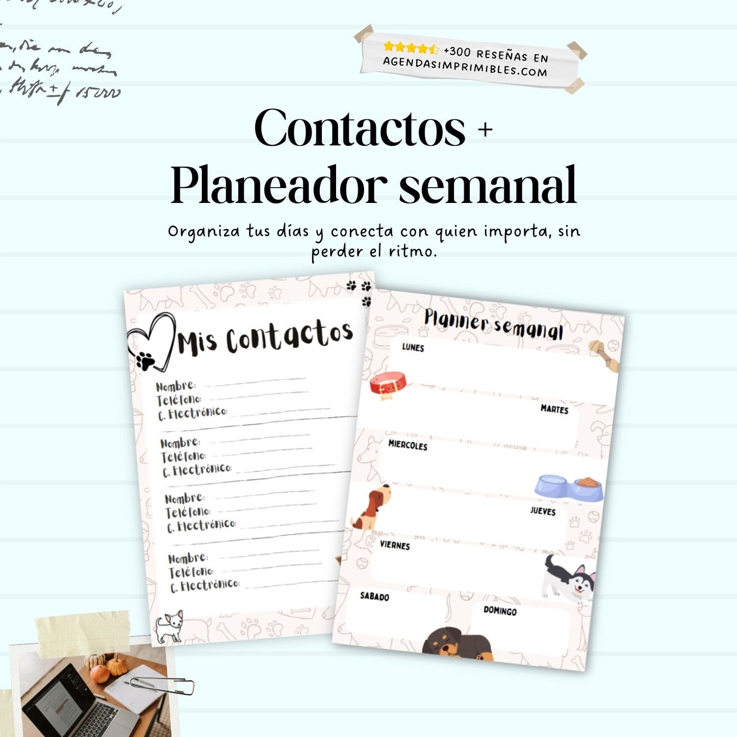 Agenda Perritos Dos Días x Pagina | 2026