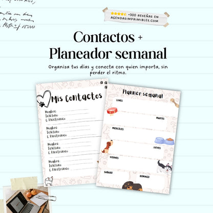 Agenda Perritos Dos Días x Pagina | 2026