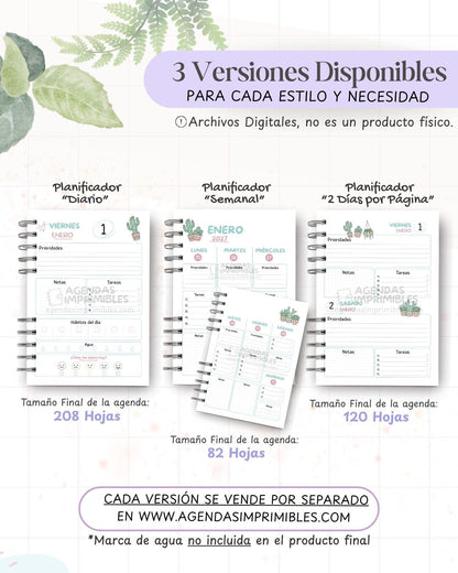 Agenda Cactus 2027 - Archivo Imprimible - imagen 2
