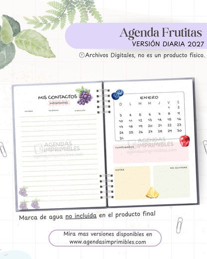 Agenda Frutitas 2027 - Diario - imagen 2