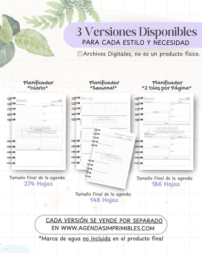 Agenda Maestra 2027 - Archivo Imprimible - imagen 2