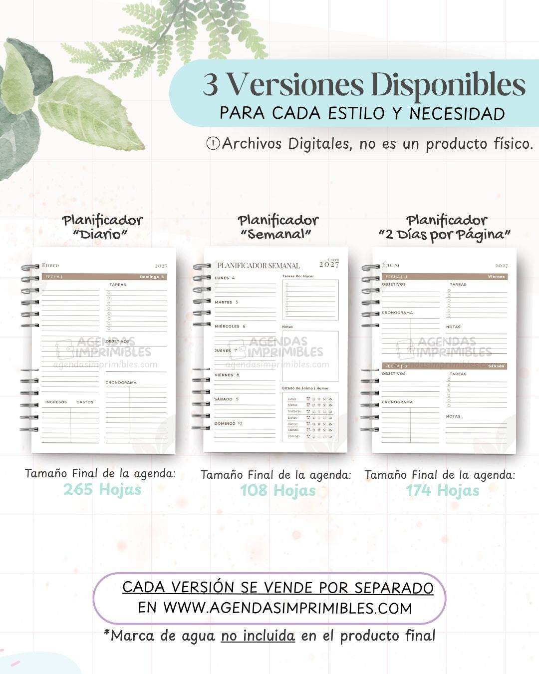 Agenda Emprendedora 2027 - Archivo Imprimible - imagen 2