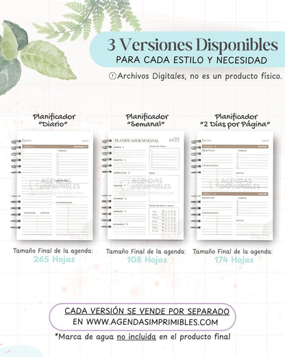 Agenda Emprendedora 2027 - Archivo Imprimible - imagen 2