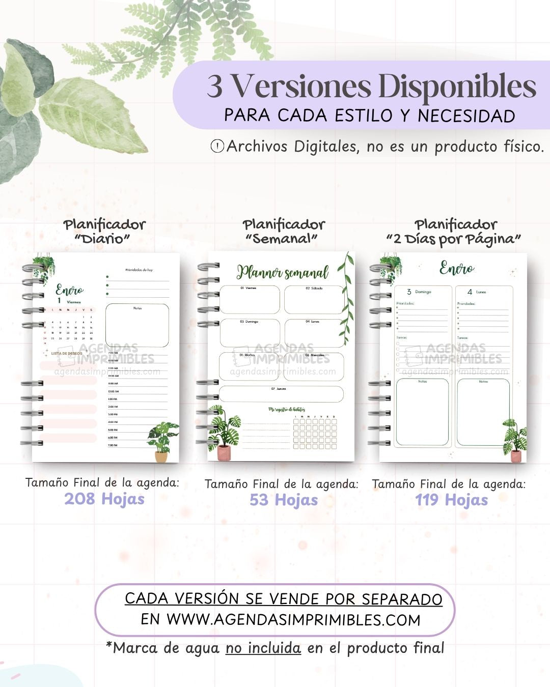 Agenda Plantitas 2027 - Archivo Imprimible - imagen 2