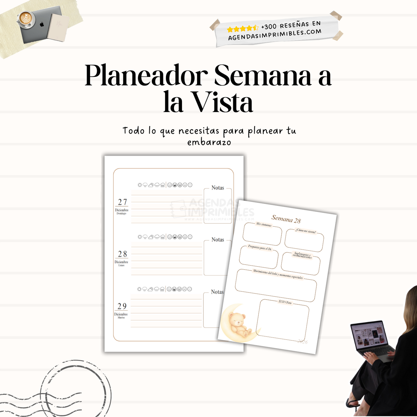 Agenda Mi Embarazo Semanal | 2026