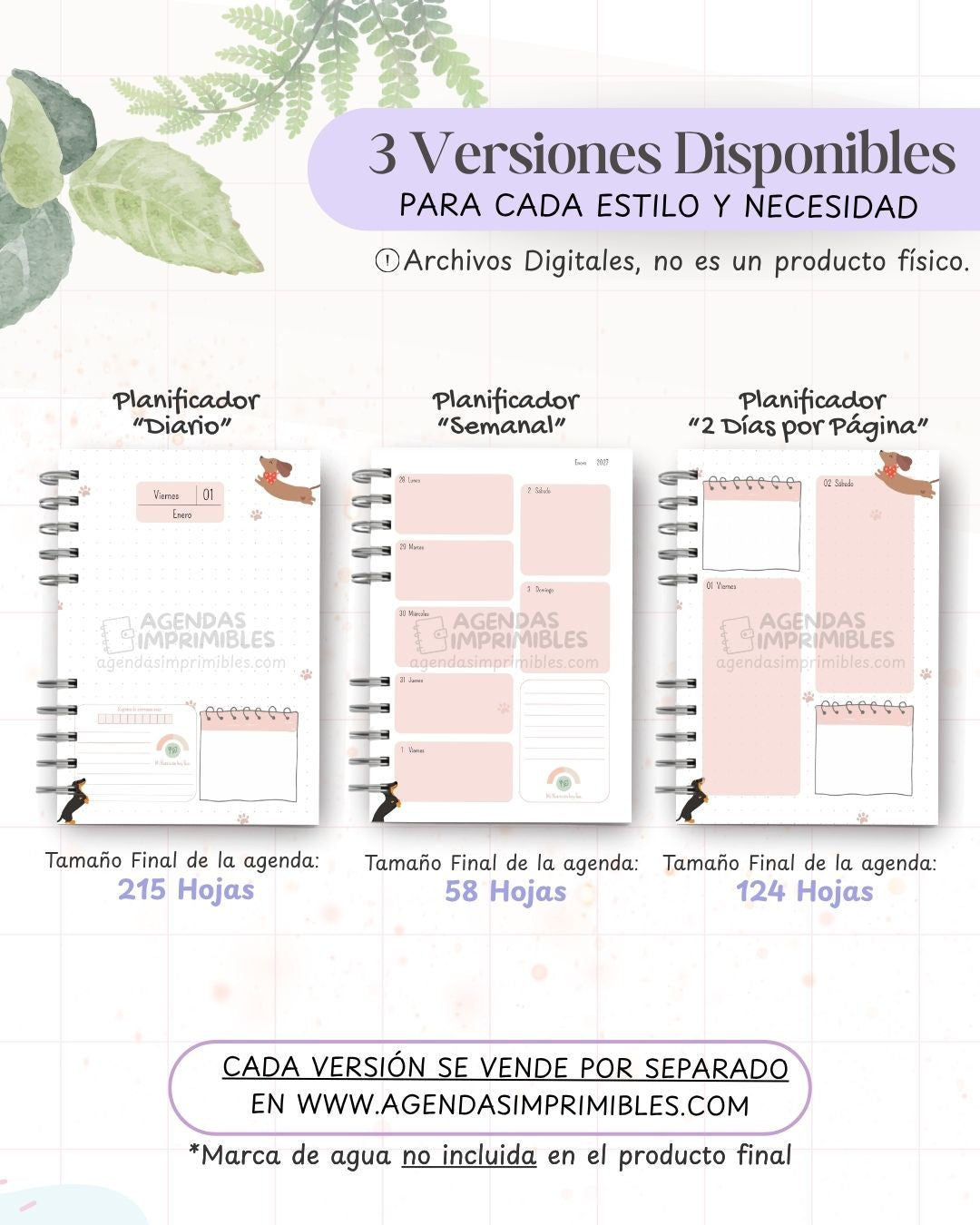 Agenda Perritos 2027 - Archivo Imprimible - imagen 2