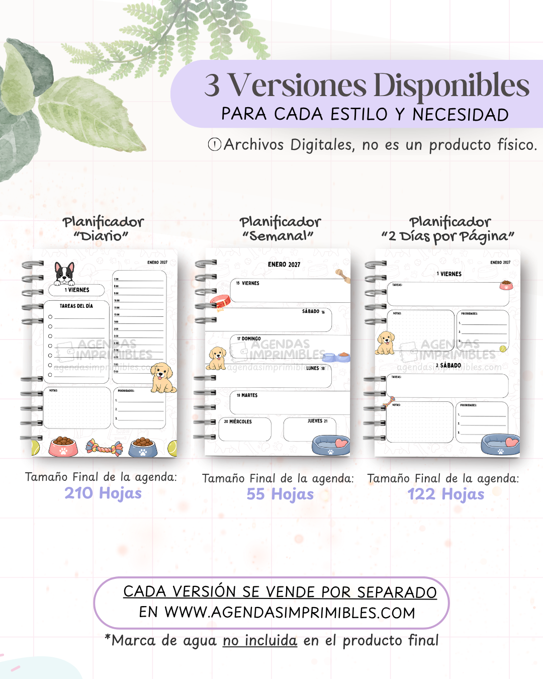 Agenda Perritos 2 2027 - Archivo Imprimible - imagen 2