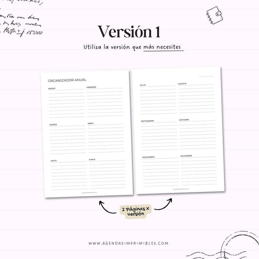 Organizadores Anuales Dobles