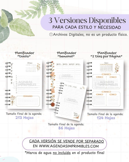 Agenda Vintage 2027 - Archivo Imprimible - imagen 2
