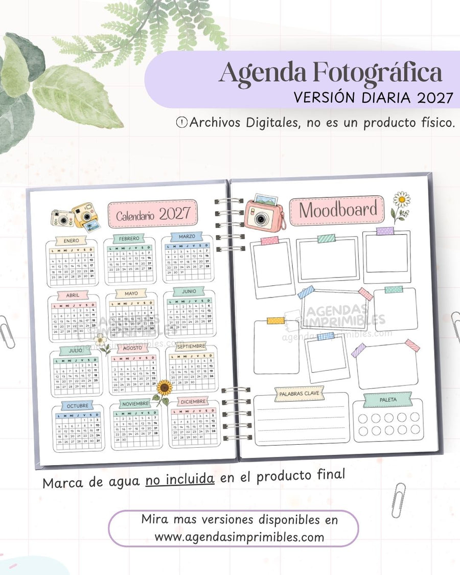 Agenda Fotográfica 2027 - Diario