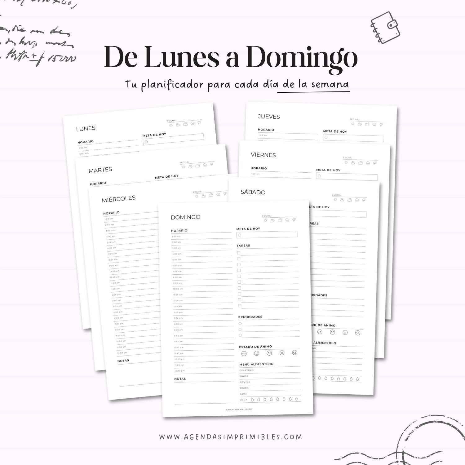 Planificador Diario 7 Días