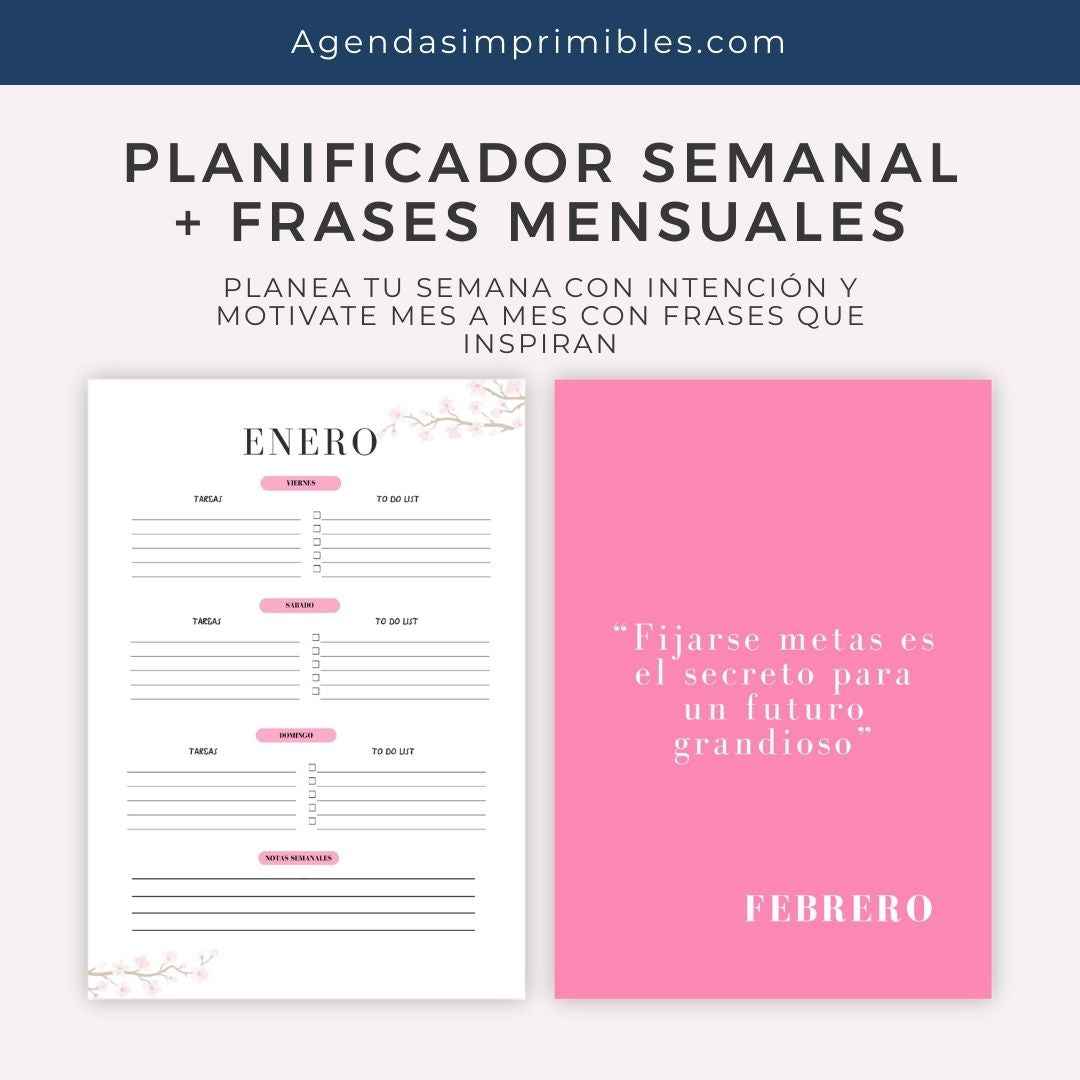 Agenda Mármol Semanal | 2025