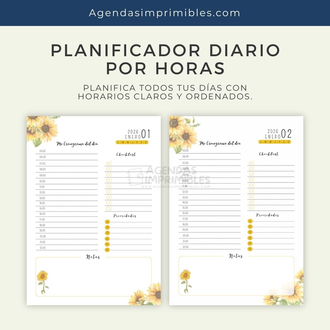 Agenda Girasol Diaria | 2026