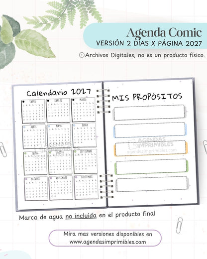 Agenda Cómic 2027 - 2 Días - imagen 2