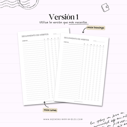 Seguimiento de hábitos Semanal