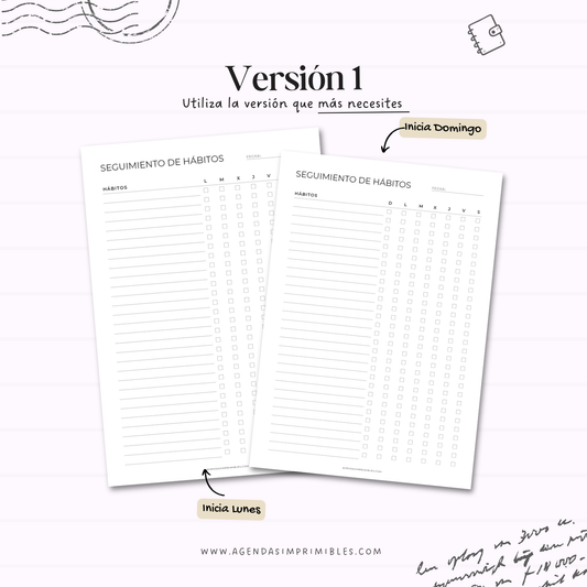 Seguimiento de hábitos Semanal