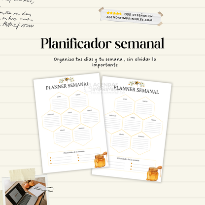 Agenda Abejita 2 Días x Página | 2026