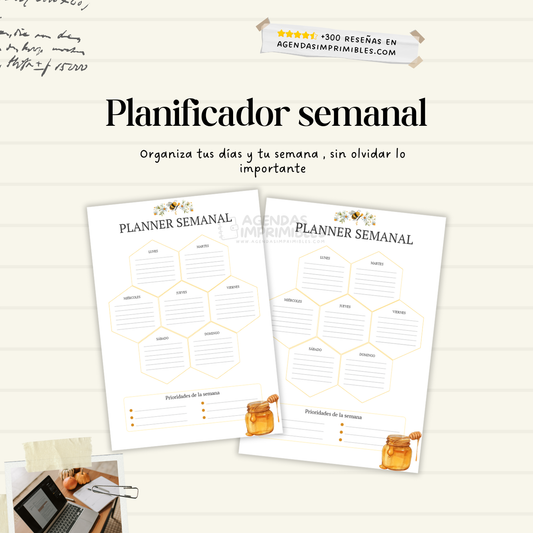 Agenda Abejita 2 días x hoja | 2026