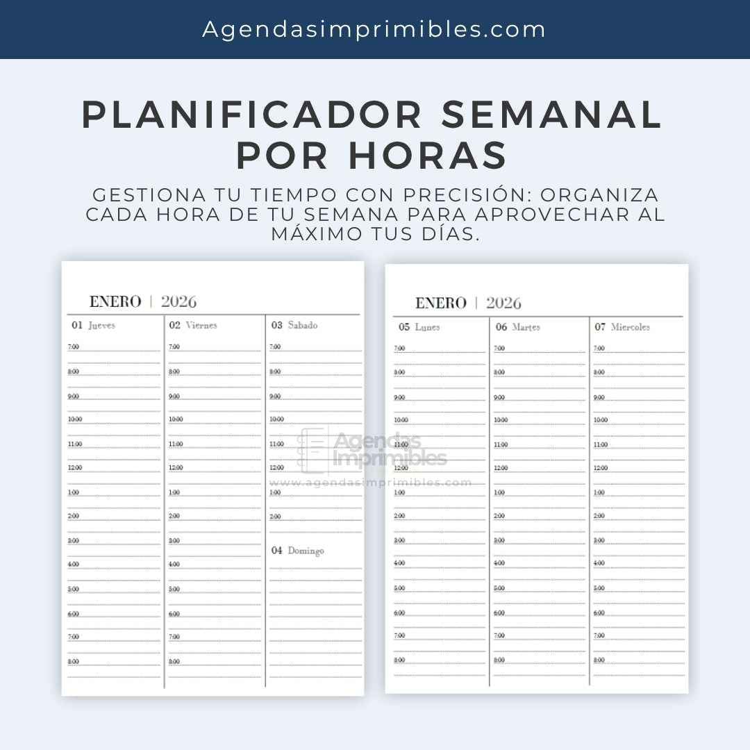 Agenda Dama Semanal | 2026