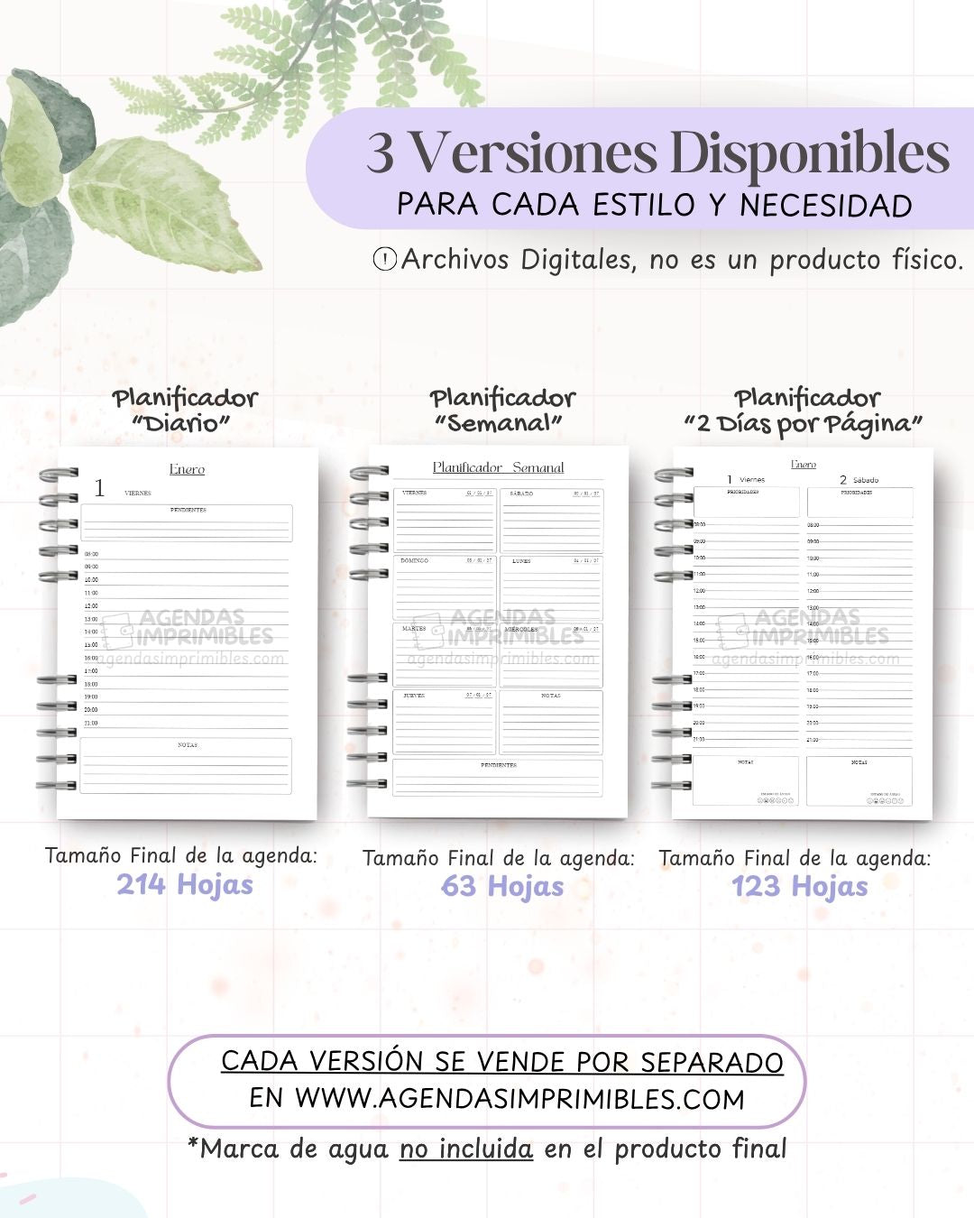 Agenda Unisex 2027 - Archivo Imprimible - imagen 2