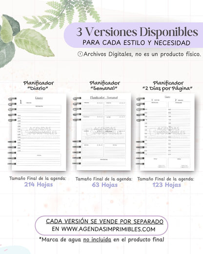 Agenda Unisex 2027 - Archivo Imprimible - imagen 2