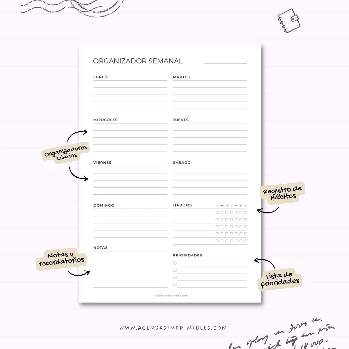 Organizadores Semanales