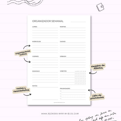 Organizadores Semanales