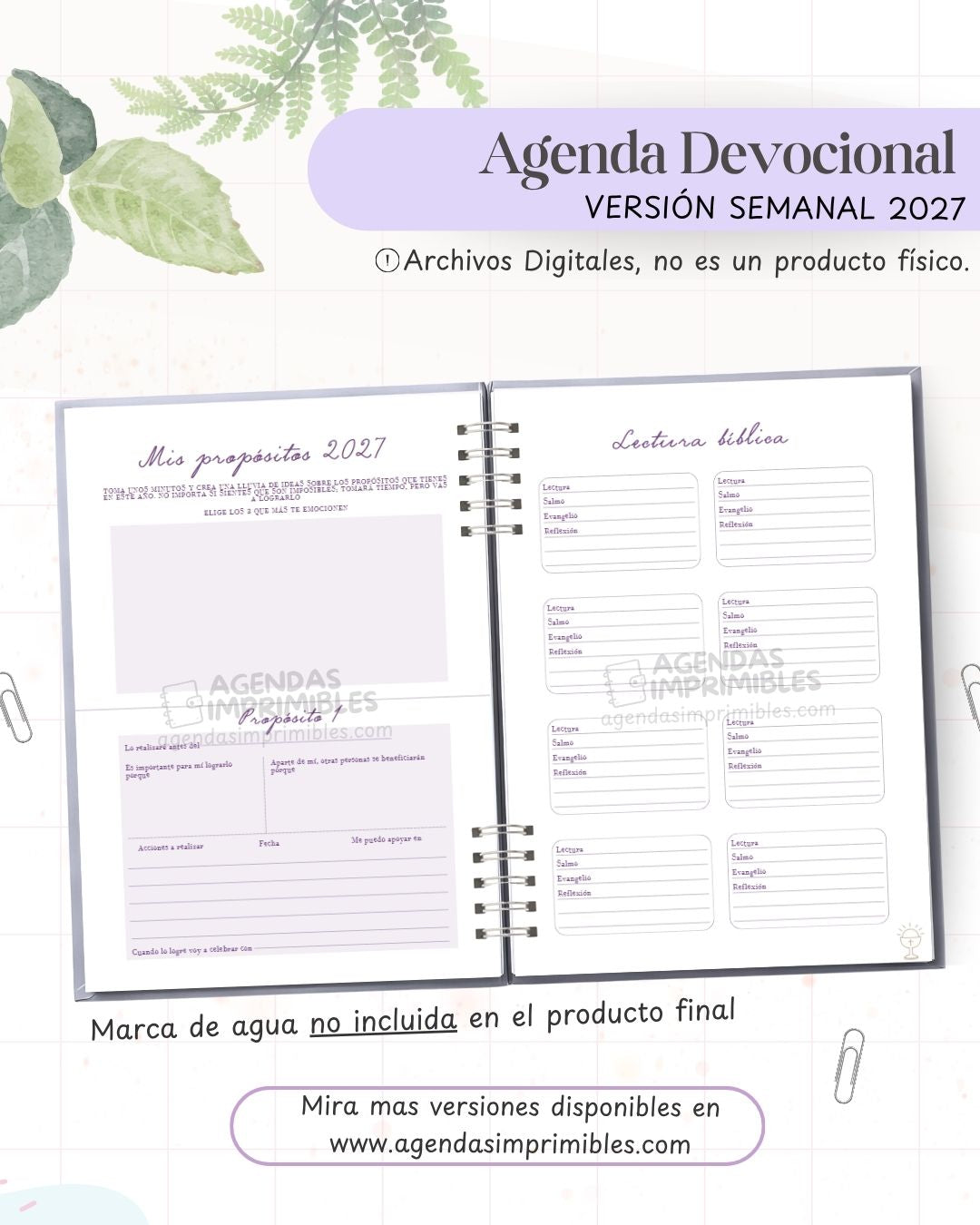 Agenda Devocional 2027 - Semanal - imagen 2