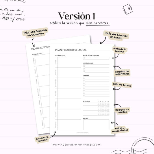 Planificador Semanal Doble