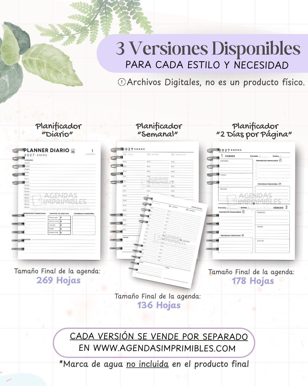 Agenda Finanzas 2027 - Archivo Imprimible - imagen 2
