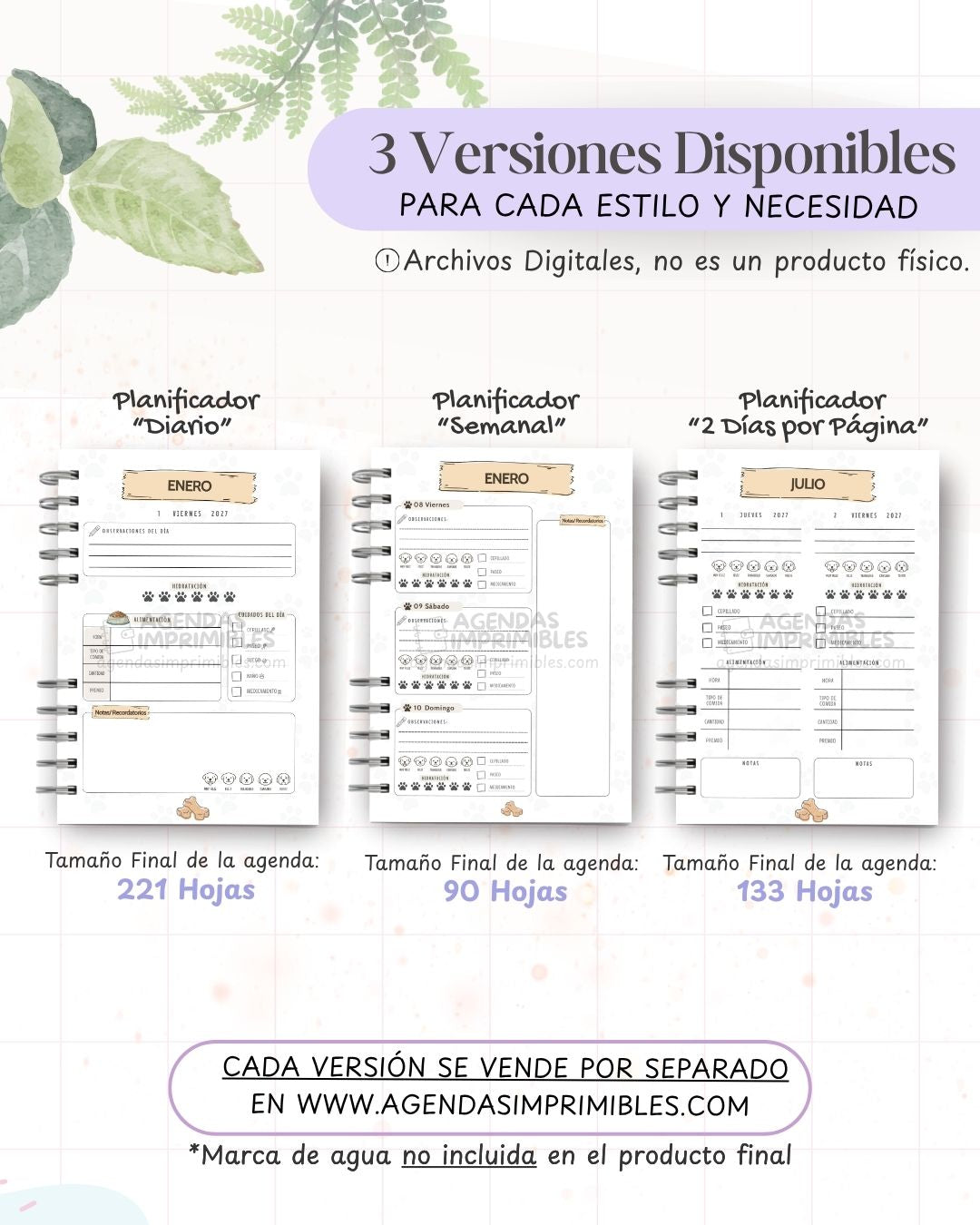 Agenda Control Canino 2027 - Archivo Imprimible - imagen 2