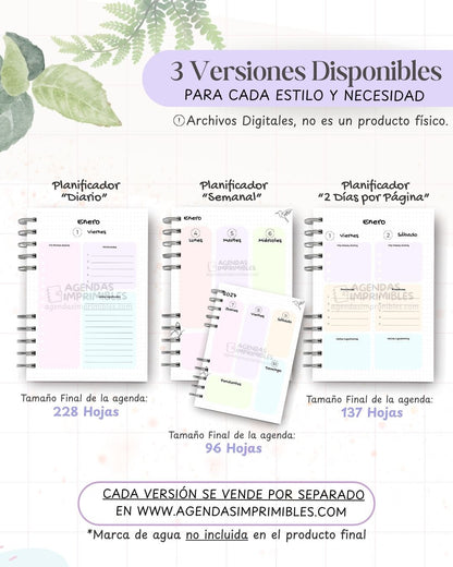 Agenda Colibrí 2027 - Archivo Imprimible - imagen 2