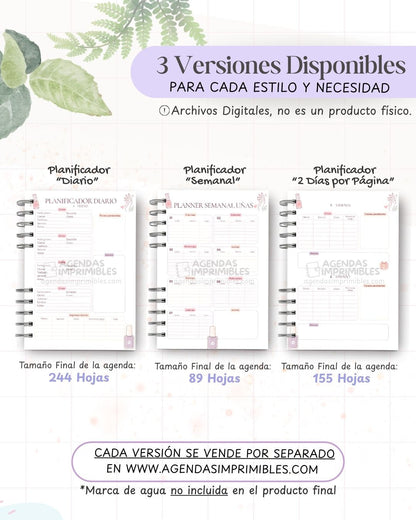 Agenda Manicurista 2027 - Archivo Imprimible - imagen 2