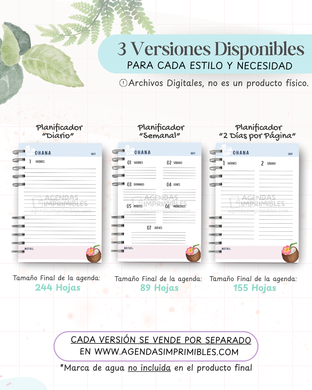 Agenda Ohana 2027 - Archivo Imprimible - imagen 2
