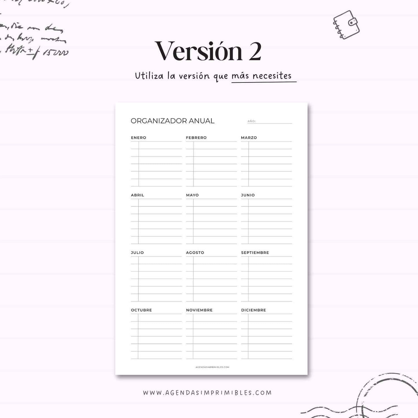 Organizadores Anuales