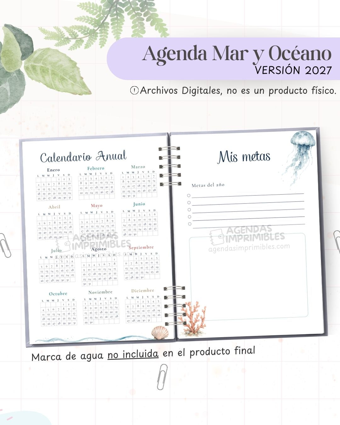 Agenda Mar y OcÃ©ano 2027 - Archivo Imprimible - imagen 3