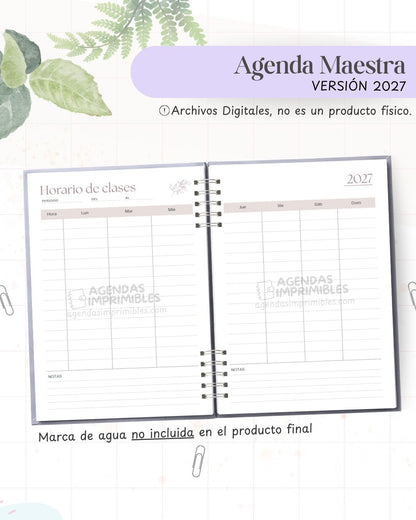 Agenda Maestra 2027 - Archivo Imprimible - imagen 3