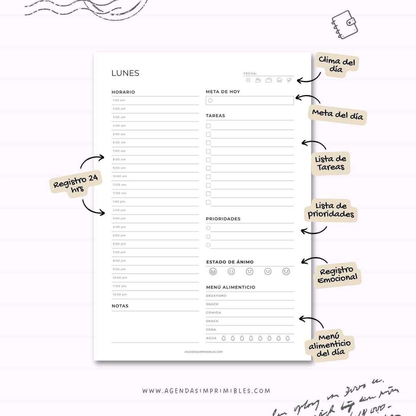 Planificador Diario 7 Días