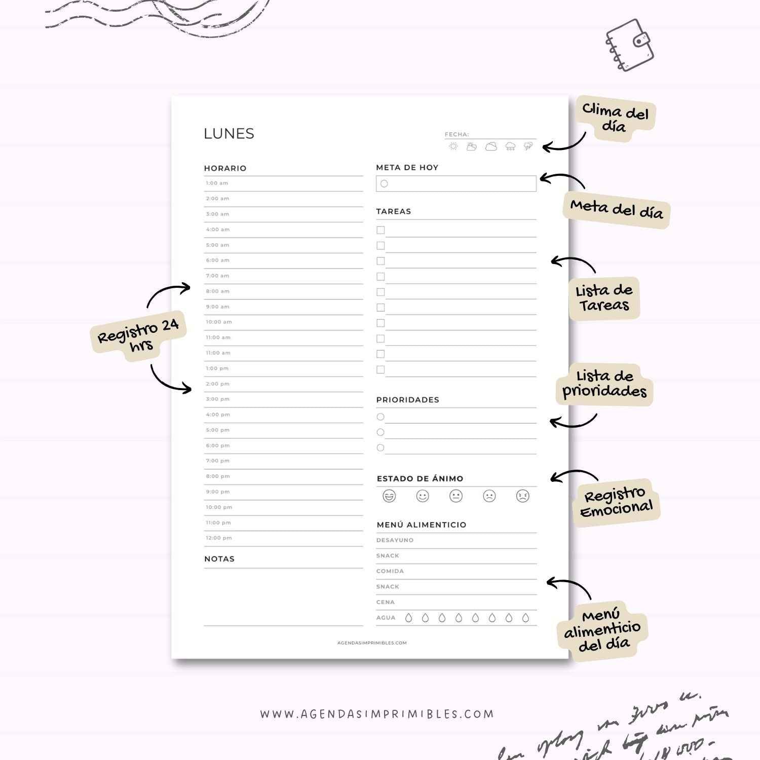 Planificador Diario 7 Días