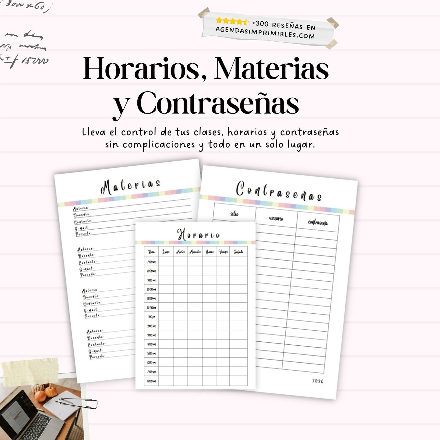 Agenda Estudiantil Semanal | 2026