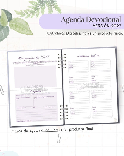 Agenda Devocional 2027 - Archivo Imprimible - imagen 3