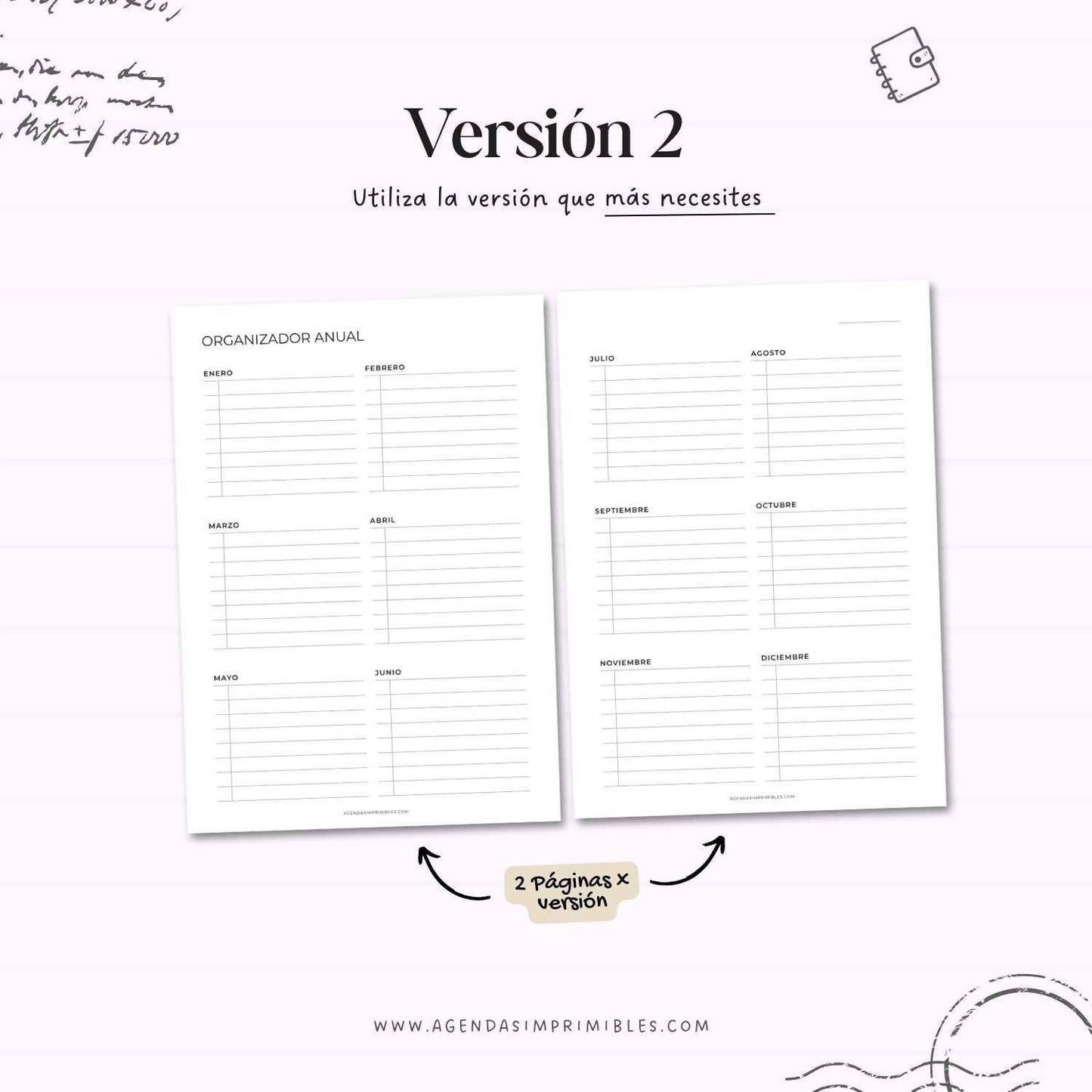 Organizadores Anuales Dobles