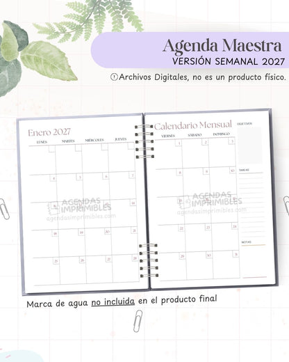 Agenda Maestra 2027 - Semanal - imagen 3