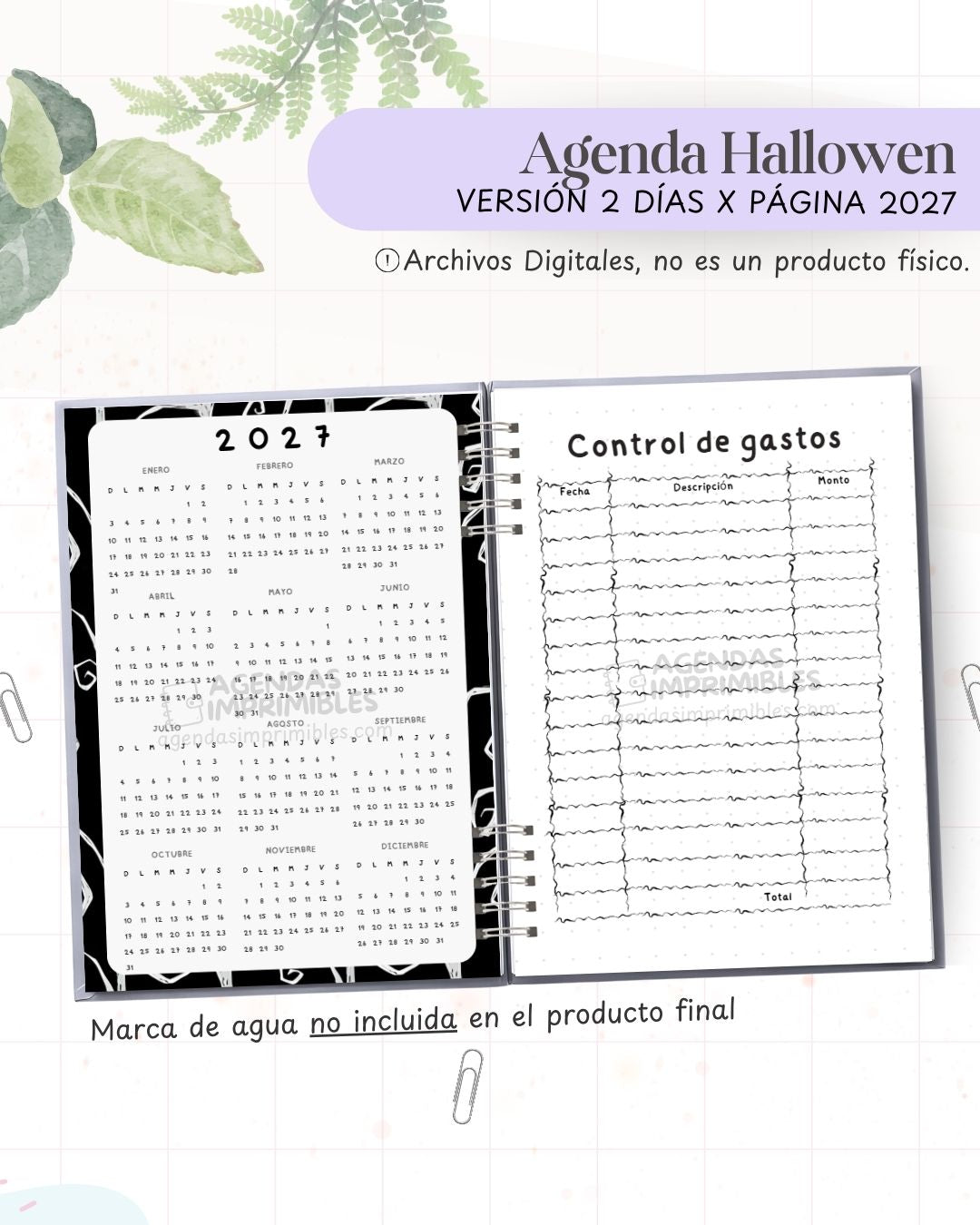 Agenda Halloween 2027 - 2 Días - imagen 3