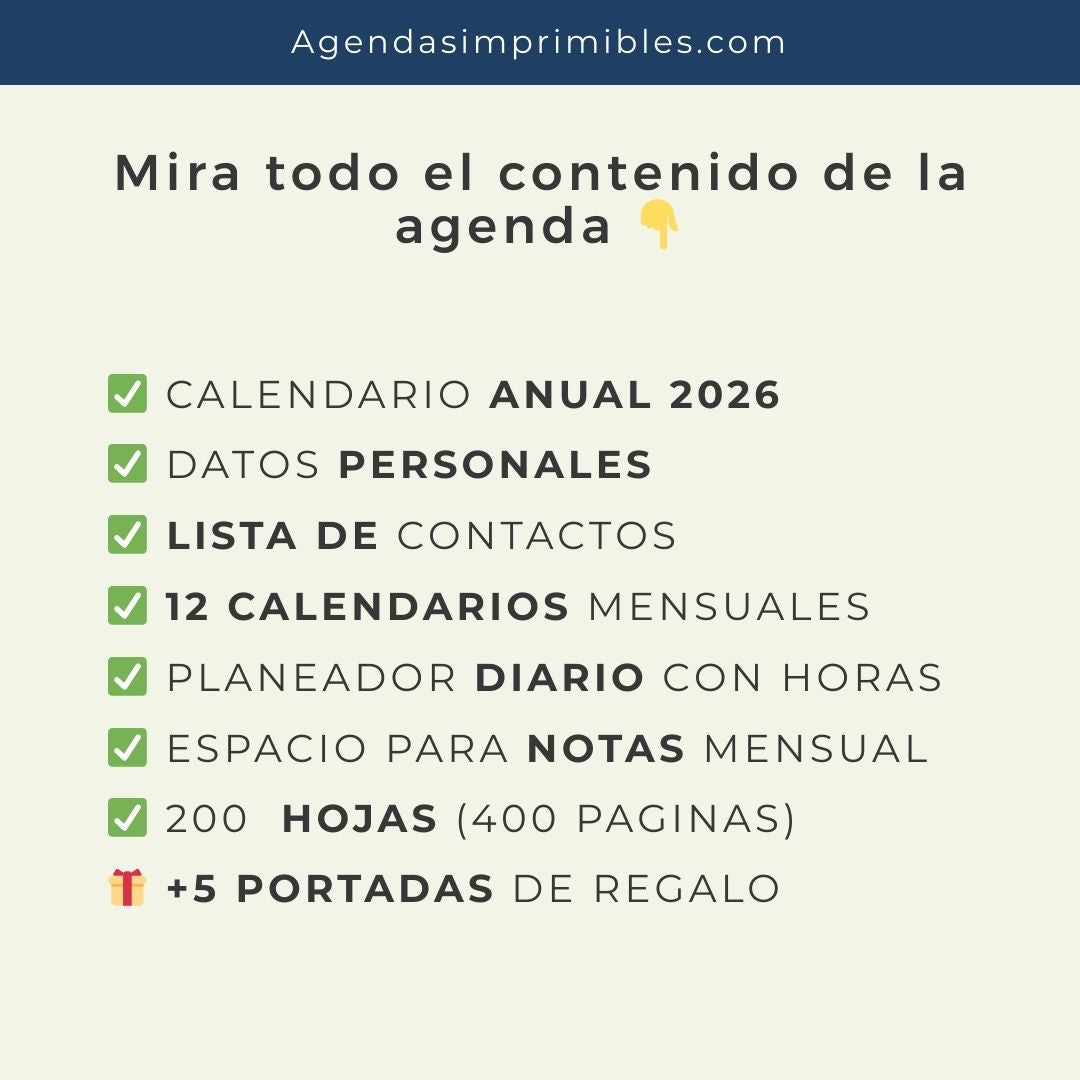 Agenda Girasol Diaria | 2026